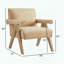 Fauteuil moderne en similicuir Nessi - sable-417801349