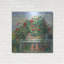 «Geranium Bench Crop» par Carol Rowan, art mural en métal Lark Manor ™-742710407