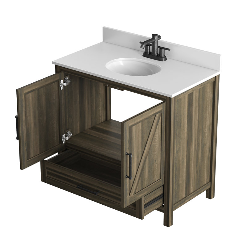 Ensemble de meuble-lavabo simple 36 po Hunstant, Pin Canyon Lake
