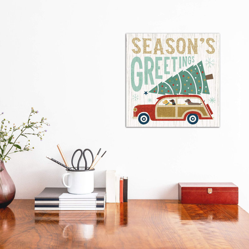 Season's Greetings by Michael Mullan - Wrapped Canvas Print, 45.72 cm H x 45.72 cm W x 1.91 cm D