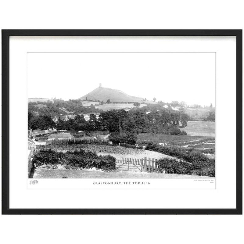 Glastonbury, The Tor 1896 - Single Picture Frame Print, 60cm H x 80cm W x 2.3cm D
