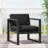 Outdoor Club Chair - Dark Gray Water- Fabric, Aluminum, 25.65"H X 26.6"D 26.05"W Seat Pad,