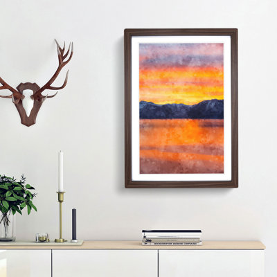 Sunshine over the Mountains - Framed Print
