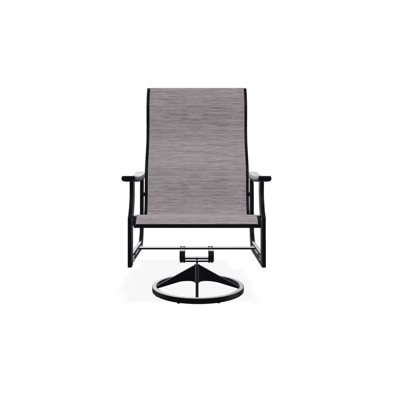 St. Catherine Polymer Outdoor Lounge Chair, Black, Collect Charcoal