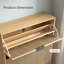 Armoire de rangement pour chaussures 36 paires avec tiroirs rabattables, armoire de rangement de chaussures autoportante pour entrée, couloir