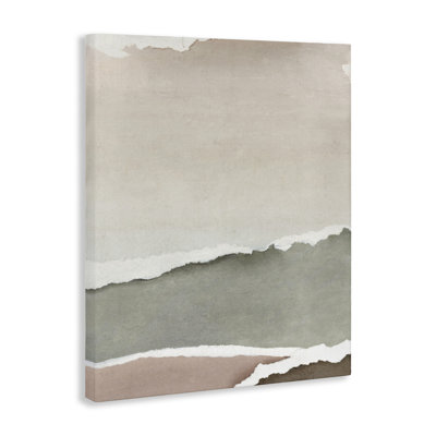 Toile d'abstraction Torn Whispers, design par Emma Peal