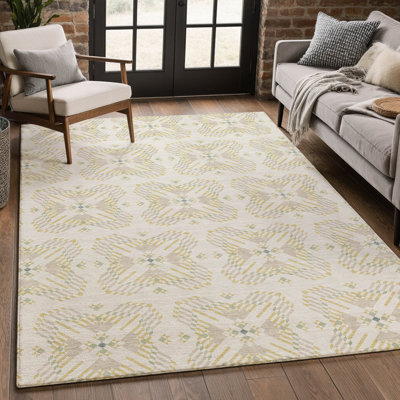Tapis géométrique intérieur / extérieur lavable à la machine Chantille ACN2563