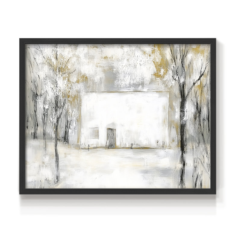 Chirstmas Art-CCLXXII -Framed Print - Restickable, H 11 po x l 14 po, Noir, noir, noir, noir