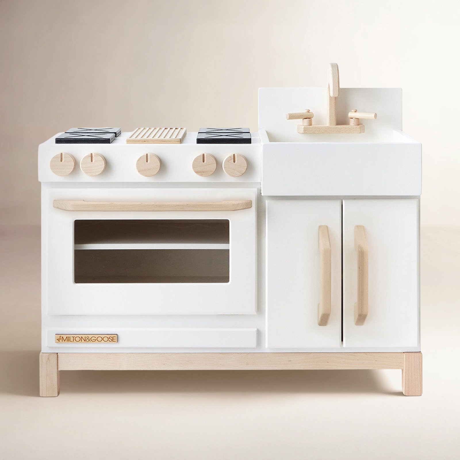Essential Wooden Play Kitchen, White