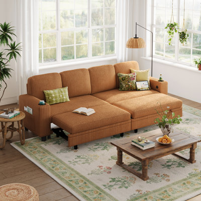 Upholstered Pull-out Sofa Bed