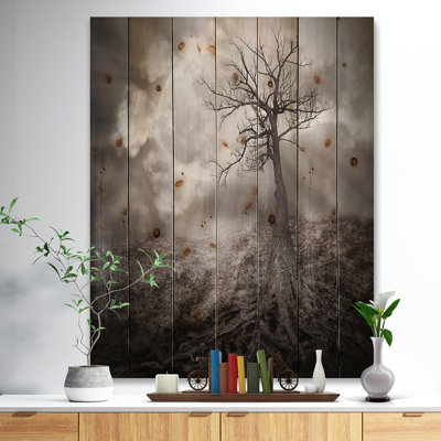 " Lonely Tree Holding The Moon "