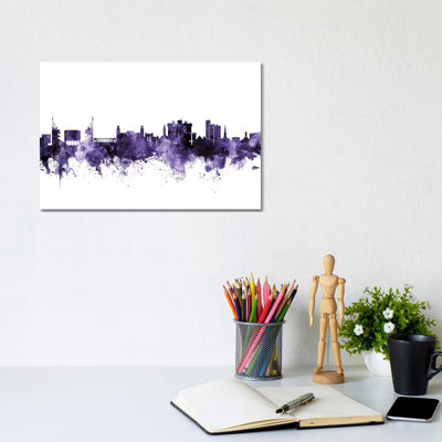 Fayetteville, Arkansas Skyline by Michael Tompsett - Wrapped Canvas Gallery-Wrapped Canvas Giclée