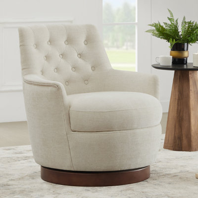 Fauteuil pivotant capitonné 29,1 po Brishen