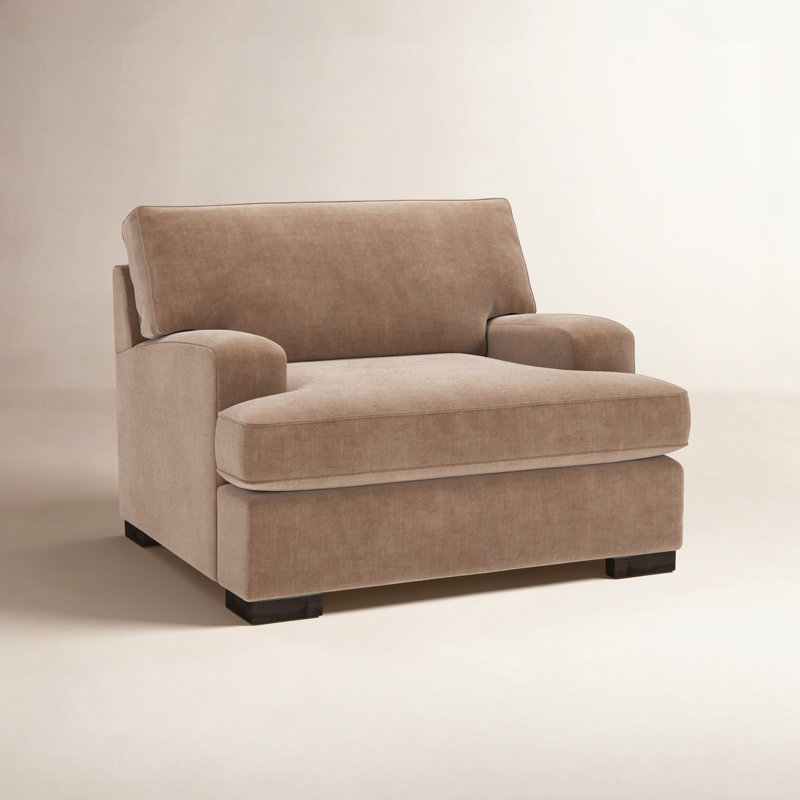 Brooklyn Cotton Accent Chair, Andrew Cognac Performance Chenille