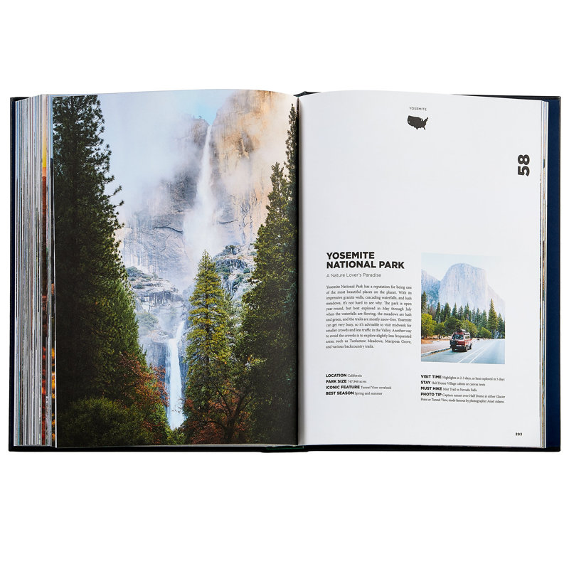 Graphic Image Roaming America Coffee Table Book, Leather, Navy