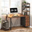 Bureau d'ordinateur de 43,3 po avec support pour écran et rangement, bureau de jeu avec station de charge et lumières DEL-752959075