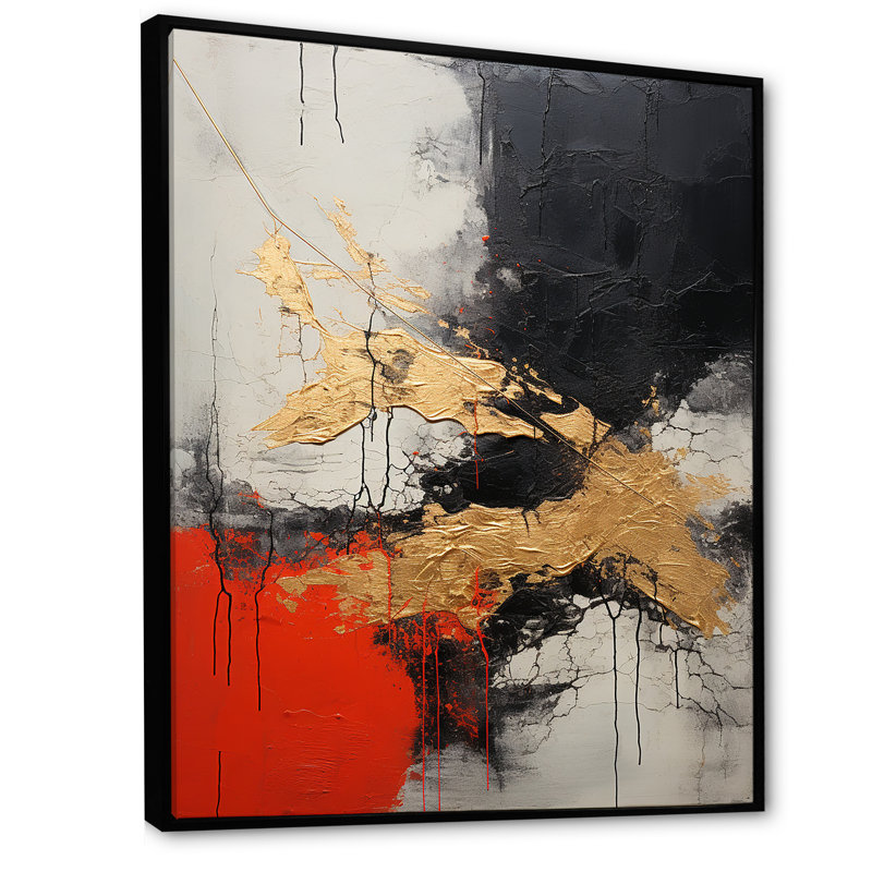 " Volcano Volcanic Explosion I ", Black Floater Framed, 20" H x 12" W
