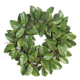 Magnolia Leaf Twig Wreath