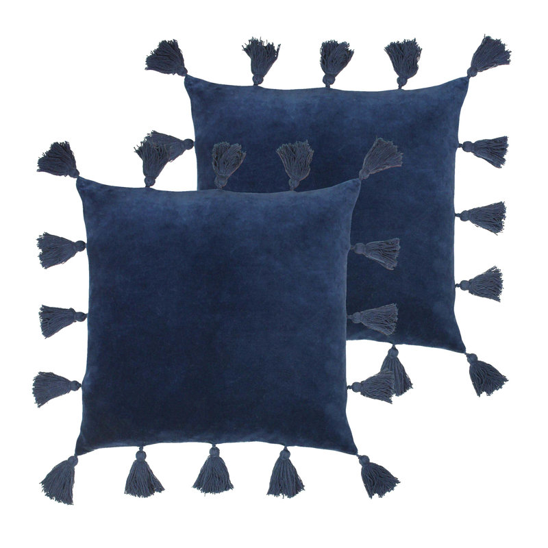 Square Cushion, 45cm H x 45cm W x 24cm D, Navy