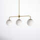 Deniaud 3 Light Glass Pendant