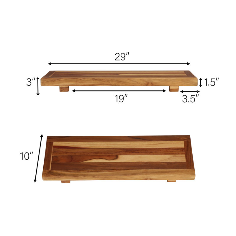Eleganto 29" Teak Wood Bathtub Tray and Seat