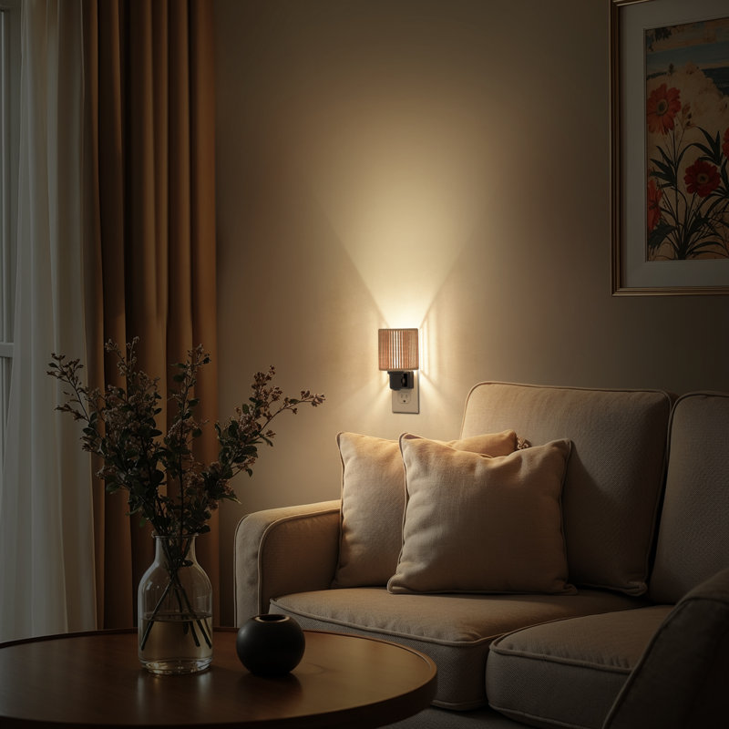 Veilleuse dorée à corde dorée, intensité variable blanc chaud 2700K