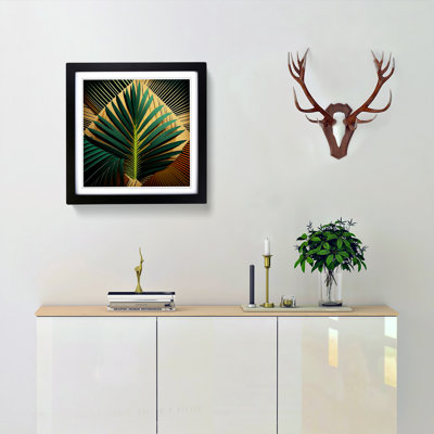 Palm Leaf Constructivism - Framed Print