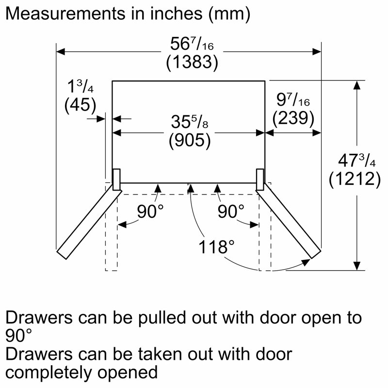 100 Series Free-Standing Fridge-Freezer