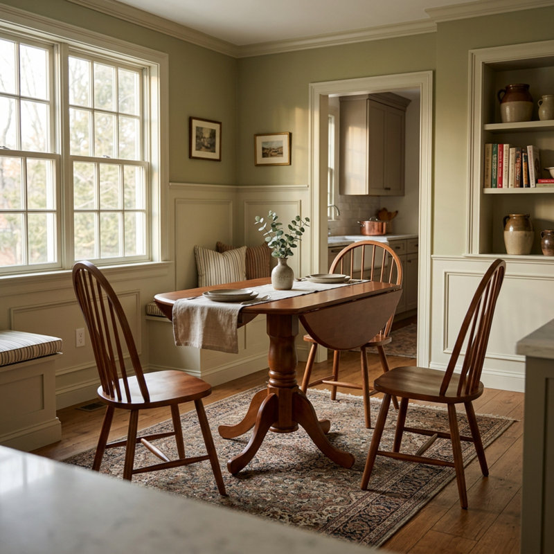 Solid Wood Top Dining Set