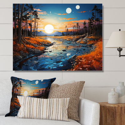 " River Azure Mirrors IV "