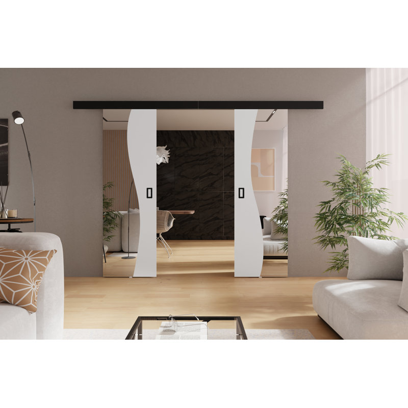 Benius 2 Door, White, 194cm x 205cm