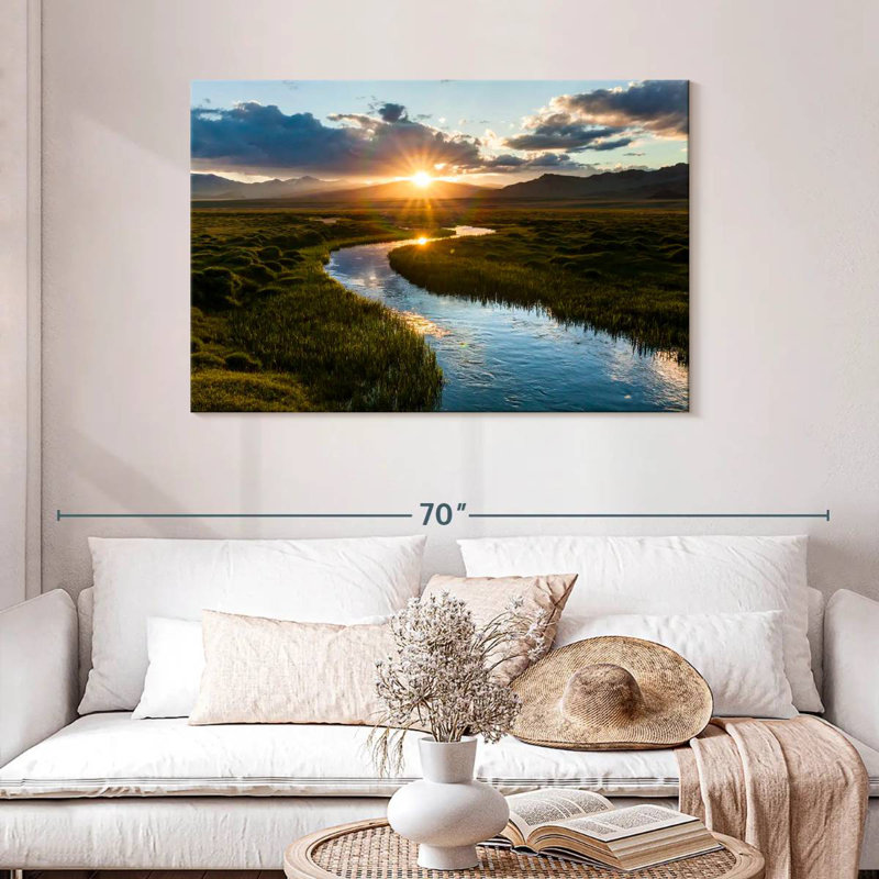 Alvord Sunset Stream, 30" H x 45" W
