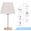 Lampe de table brune 15,4 po Jazmond