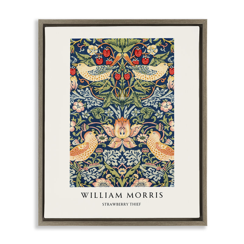 Cadre flottant William Morris, Cadre flottant orme Montalcino, H 21 po x l 17 po