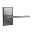 Bravura 943-G1 Dummy Raleigh Lever on Beveled Rectangular Rose in Matte Black
