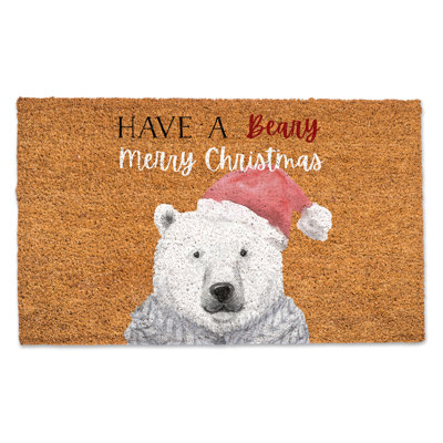 Jashawna Non-Slip Christmas Outdoor Doormat