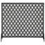 Pare-étincelles en fer à panneau simple, motif circulaire contemporain superposé, finition noire, profondeur de 40,59 po, largeur de 11,56 po, hauteur de 34,9 po, protège la maison contre la fumée et les brûlures de braises, écran requis pour l'assemblage