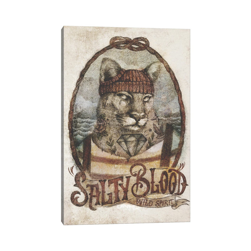 Salty Blood by Mike Koubou - Wrapped Canvas Print, 101.6cm H x 66.04cm W x 1.9cm D