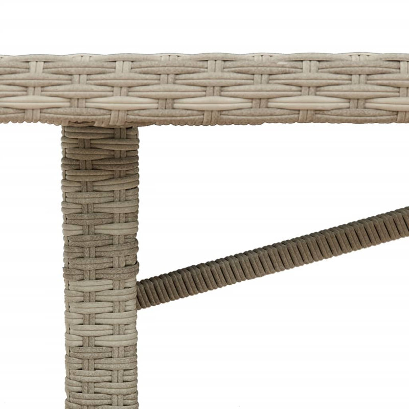 Bartie Rectangular 190Cm L Outdoor Dining Table, Light Grey