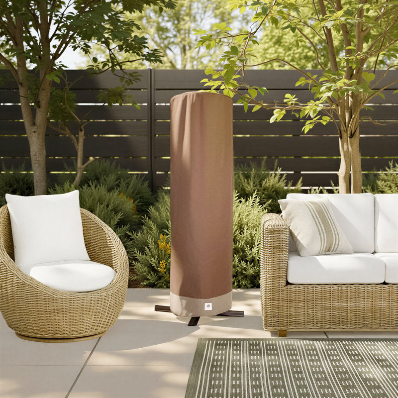 Housse pour parasol de patio résistante à l’eau Steve, H 101 po x l 34 po x P 34 po, Cappuccino moka