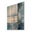 «White and Blue Winter Forest Collage IV», paysage d'hiver sur bois-49000795