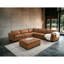Canapé moderne moderne modulaire Brighton, Graleather