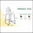 Set Of 2 Modern Minimalist Style PU Material Bar Stools -White, Suitable For Kitchen, Bar, And Modern Home Design, With Product Dimensions Of 17.7*14.5*37 Inches.-1191081027