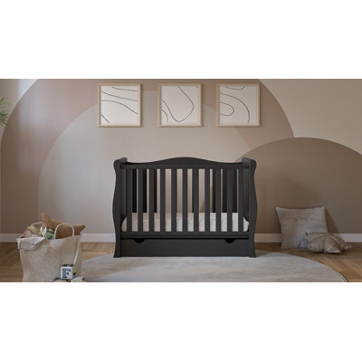 Willow Mini Cot Bed with Mattress 120x60x10cm