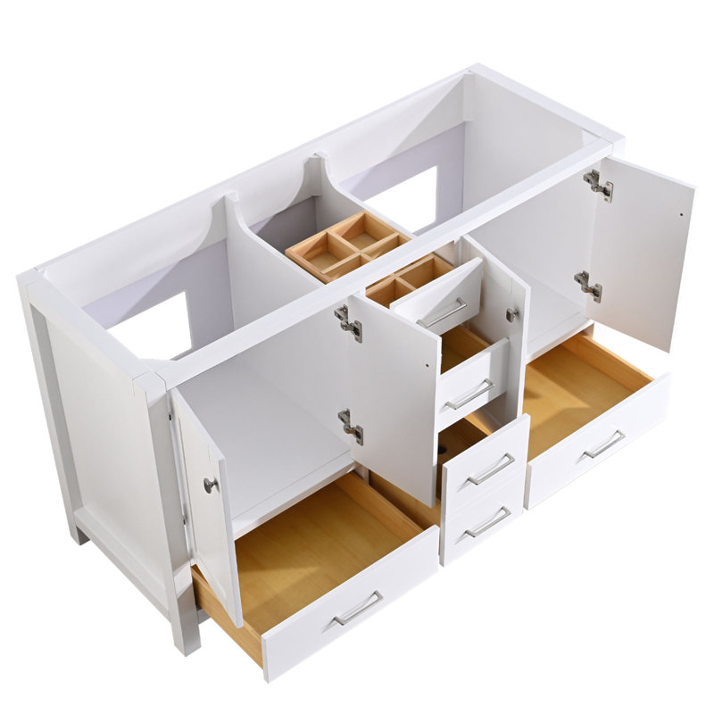 60'' Single Bathroom Vanity Base Only, White
