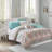 Twin Xl Comforter And Sheet In Material Bedding With - Accent