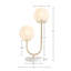 Lampe de table en métal 2 lumières Globe