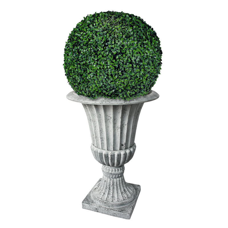 Jardinière de style urne Bayliff, Béton, H 30 po x l 21,25 po x P 21,25 po
