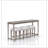 Frosted Glass Console Table With 3 Stools