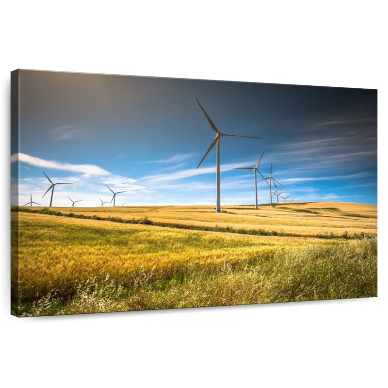 Lilie Wind Turbine Field, 24" H x 36" W